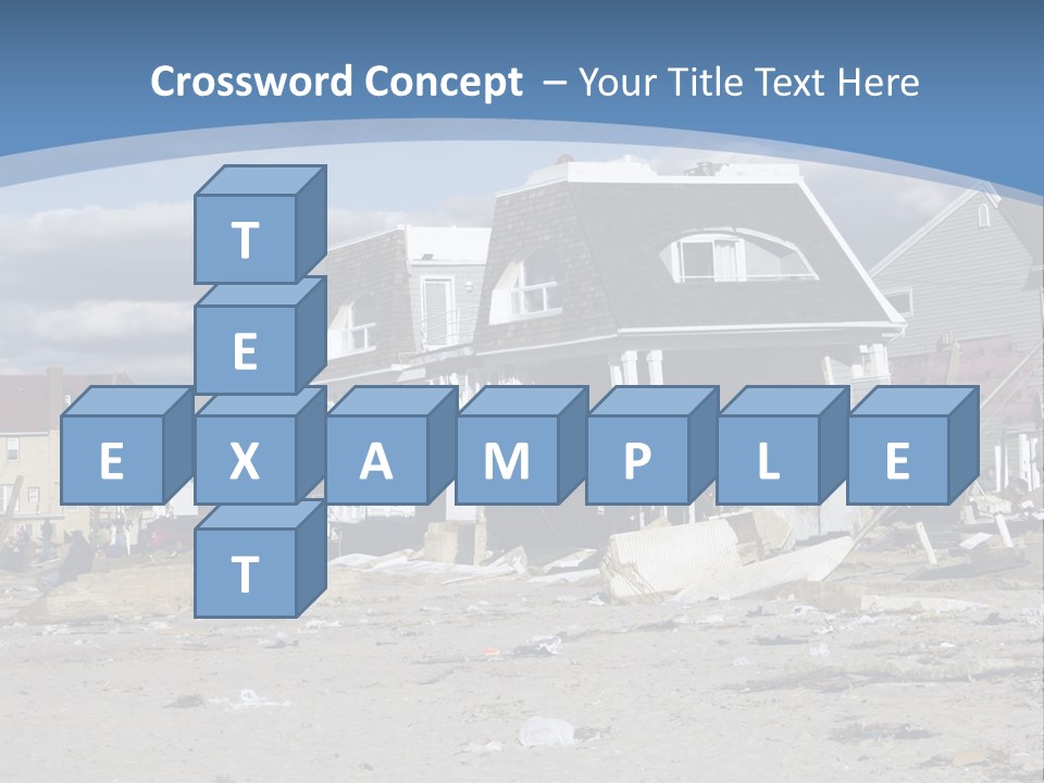 Hurricane Break Debris PowerPoint Template