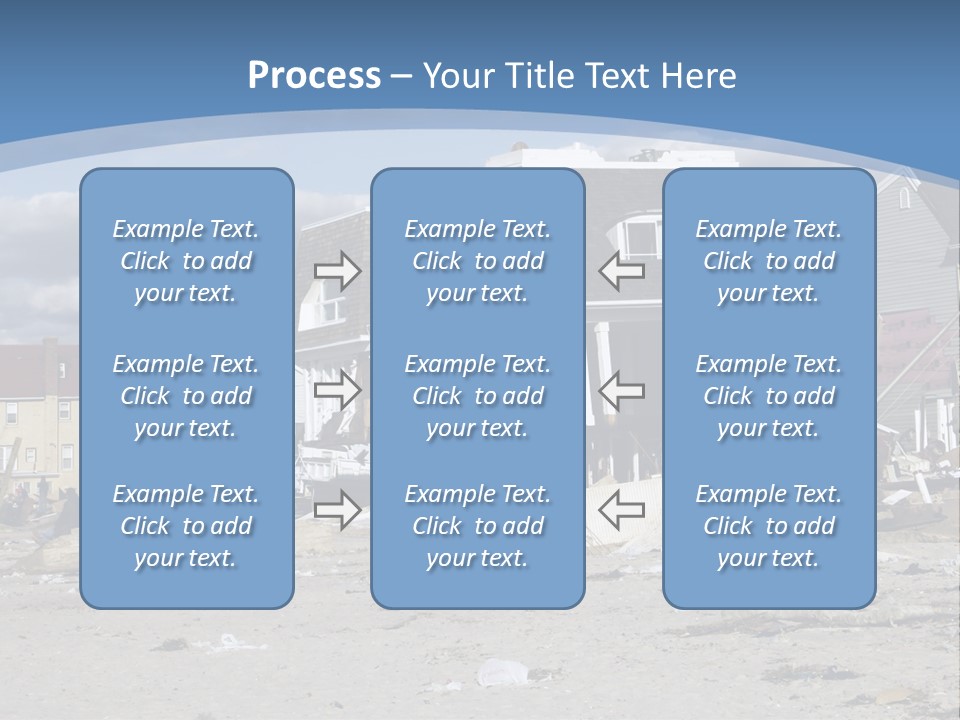 Hurricane Break Debris PowerPoint Template