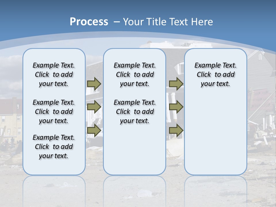 Hurricane Break Debris PowerPoint Template