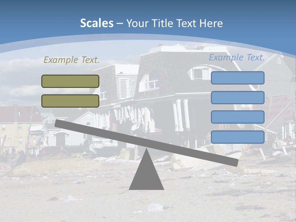 Hurricane Break Debris PowerPoint Template