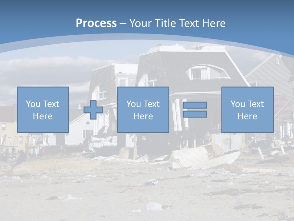 Hurricane Break Debris PowerPoint Template