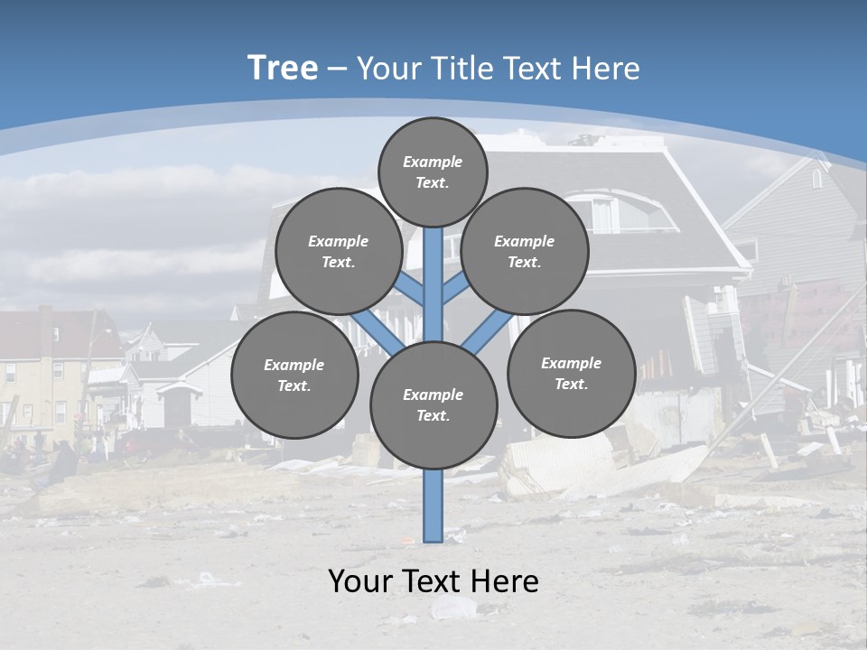 Hurricane Break Debris PowerPoint Template
