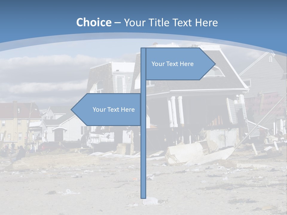 Hurricane Break Debris PowerPoint Template