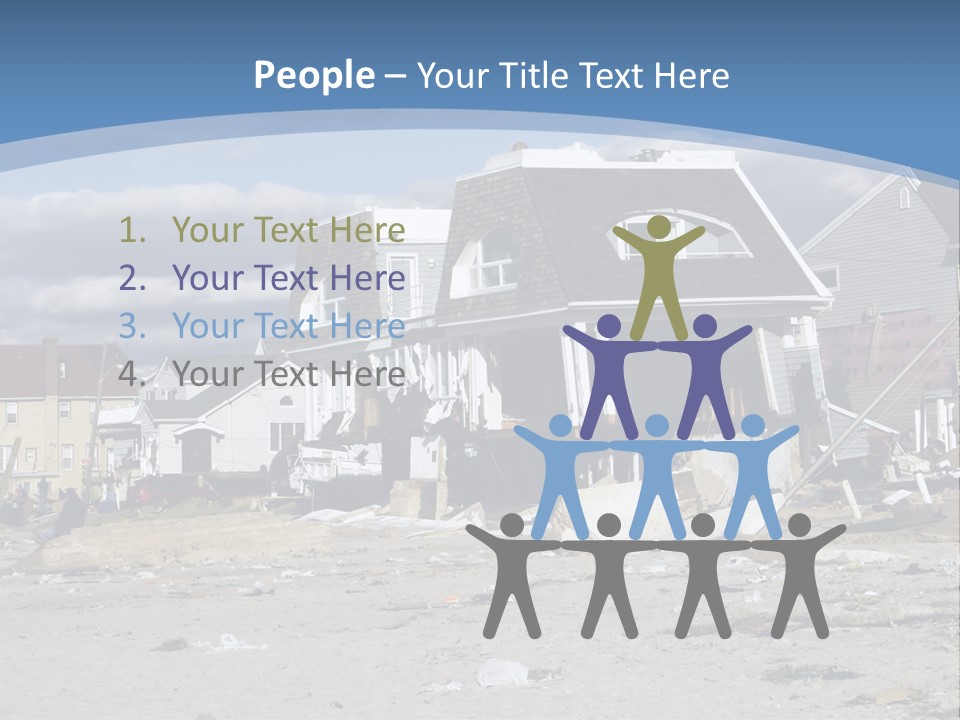 Hurricane Break Debris PowerPoint Template