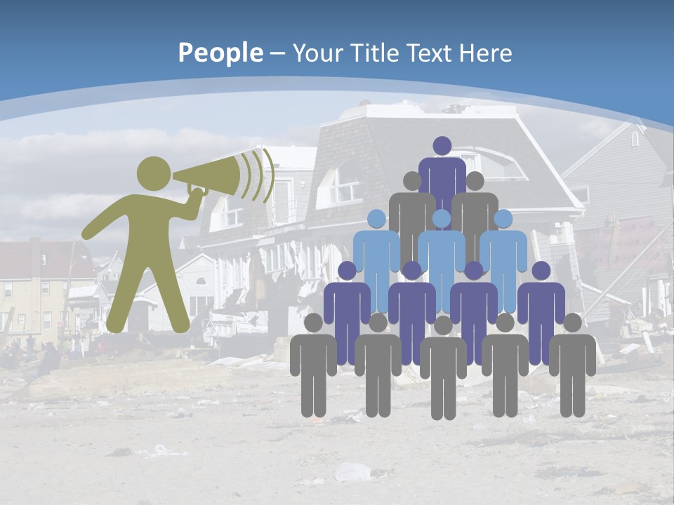 Hurricane Break Debris PowerPoint Template