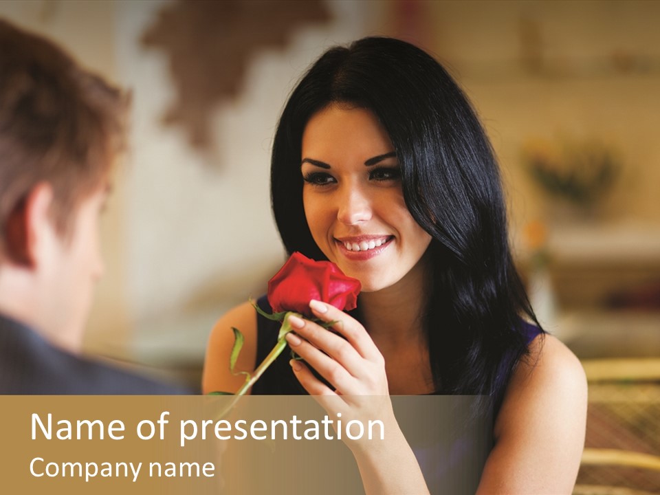 Bar Date Cafe PowerPoint Template