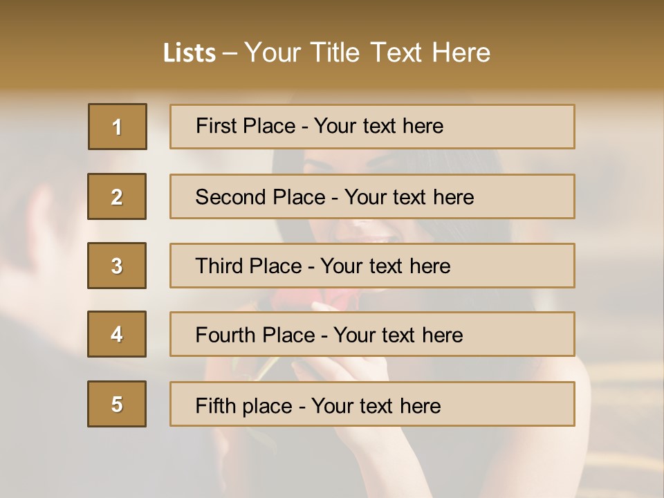 Bar Date Cafe PowerPoint Template