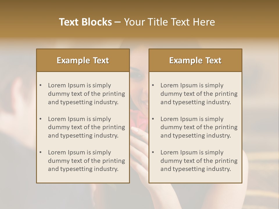 Bar Date Cafe PowerPoint Template