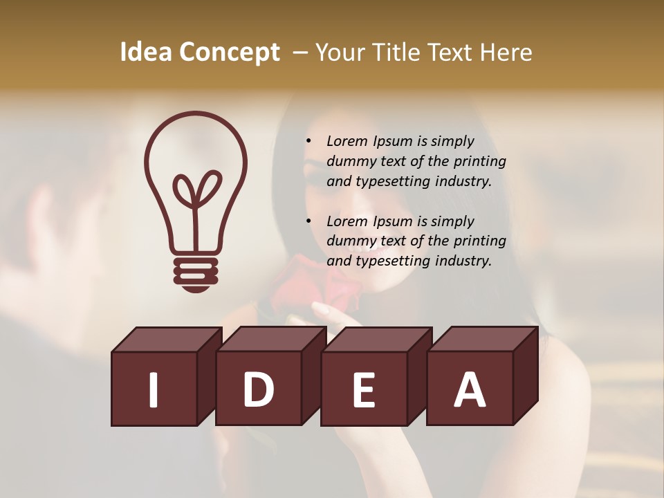 Bar Date Cafe PowerPoint Template