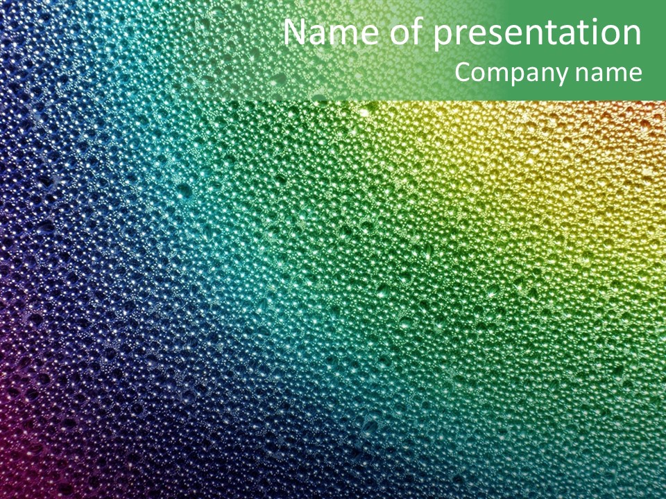 Water Gray Backgrounds PowerPoint Template