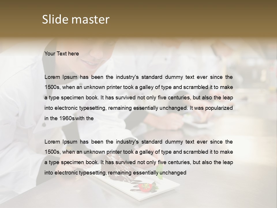 Chef Dish Sweet PowerPoint Template