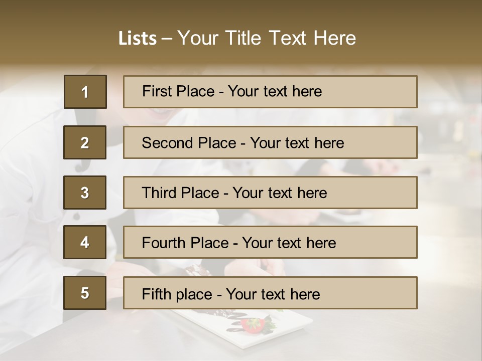 Chef Dish Sweet PowerPoint Template