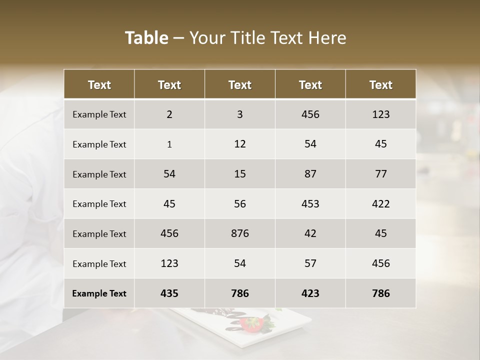 Chef Dish Sweet PowerPoint Template
