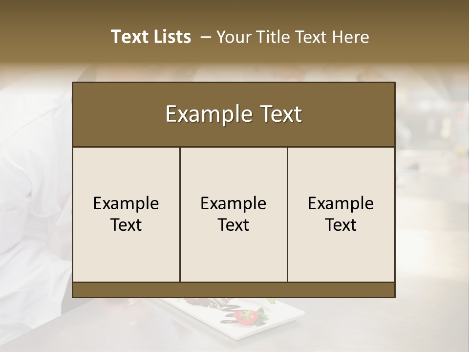 Chef Dish Sweet PowerPoint Template