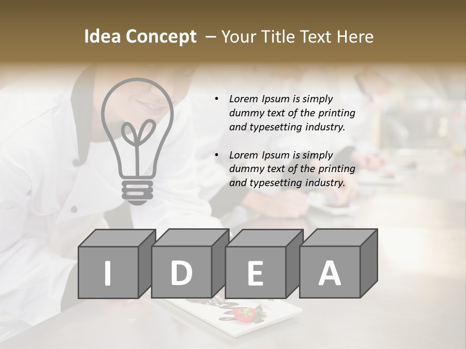 Chef Dish Sweet PowerPoint Template