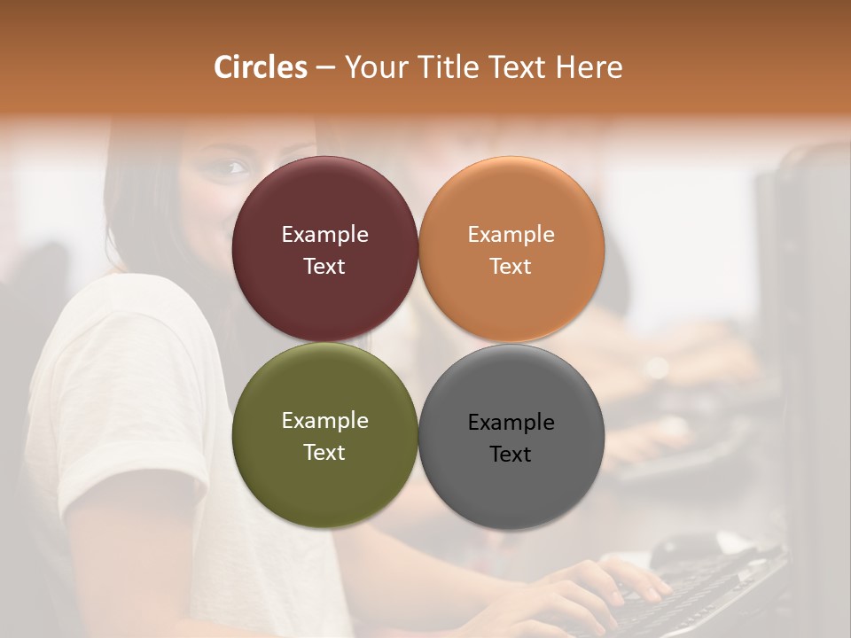 Male Notebook Desk PowerPoint Template