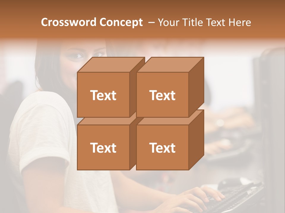 Male Notebook Desk PowerPoint Template