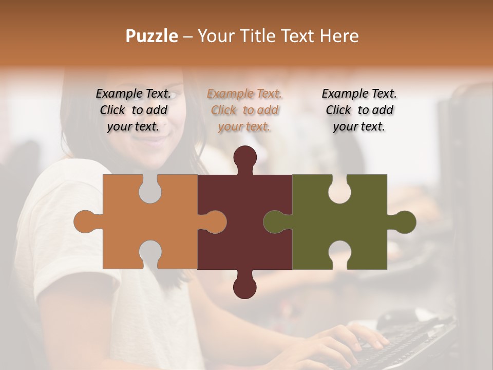 Male Notebook Desk PowerPoint Template