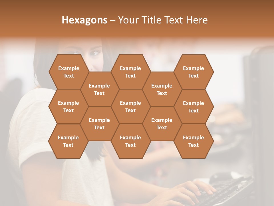 Male Notebook Desk PowerPoint Template