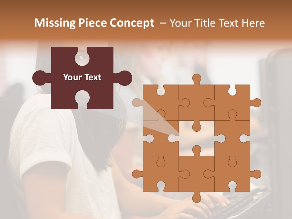 Male Notebook Desk PowerPoint Template