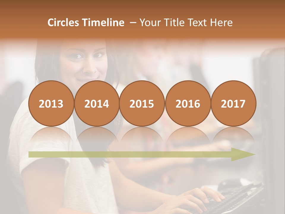 Male Notebook Desk PowerPoint Template