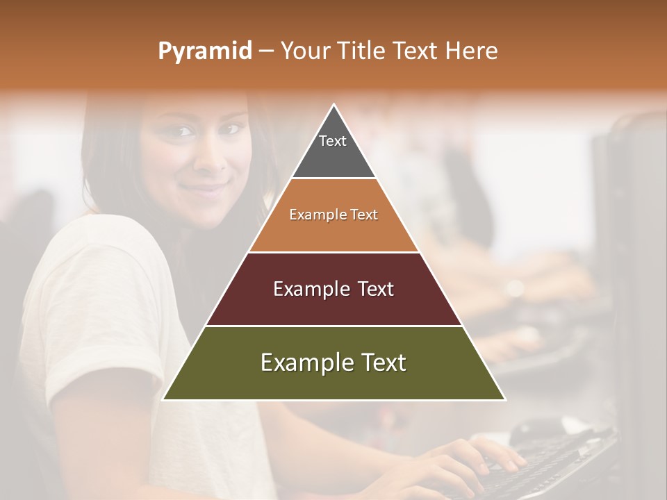 Male Notebook Desk PowerPoint Template
