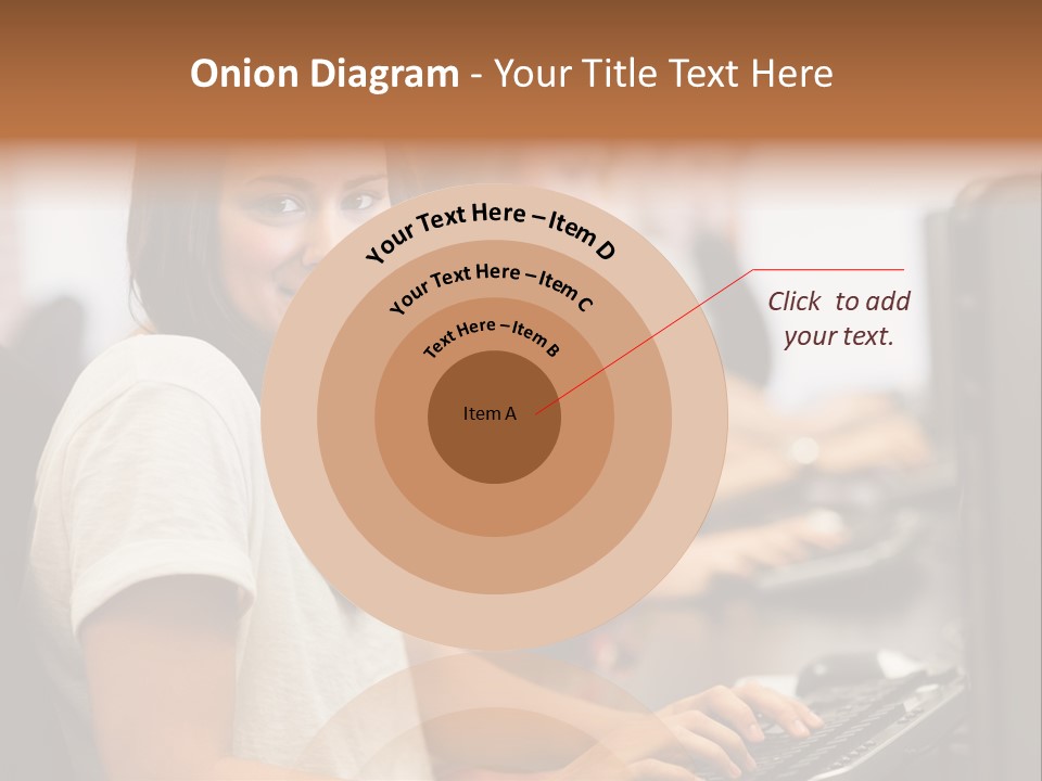 Male Notebook Desk PowerPoint Template