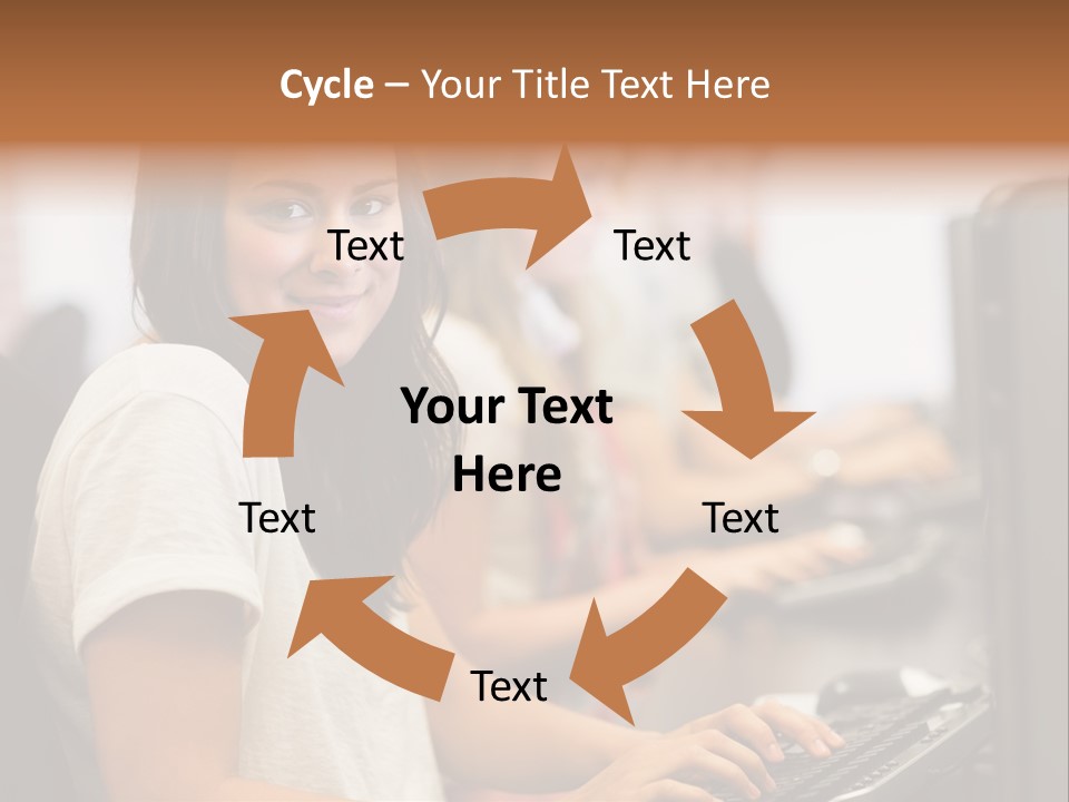 Male Notebook Desk PowerPoint Template