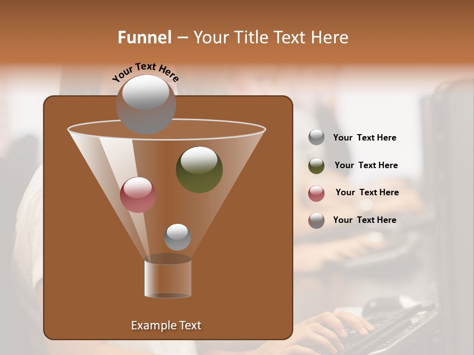 Male Notebook Desk PowerPoint Template