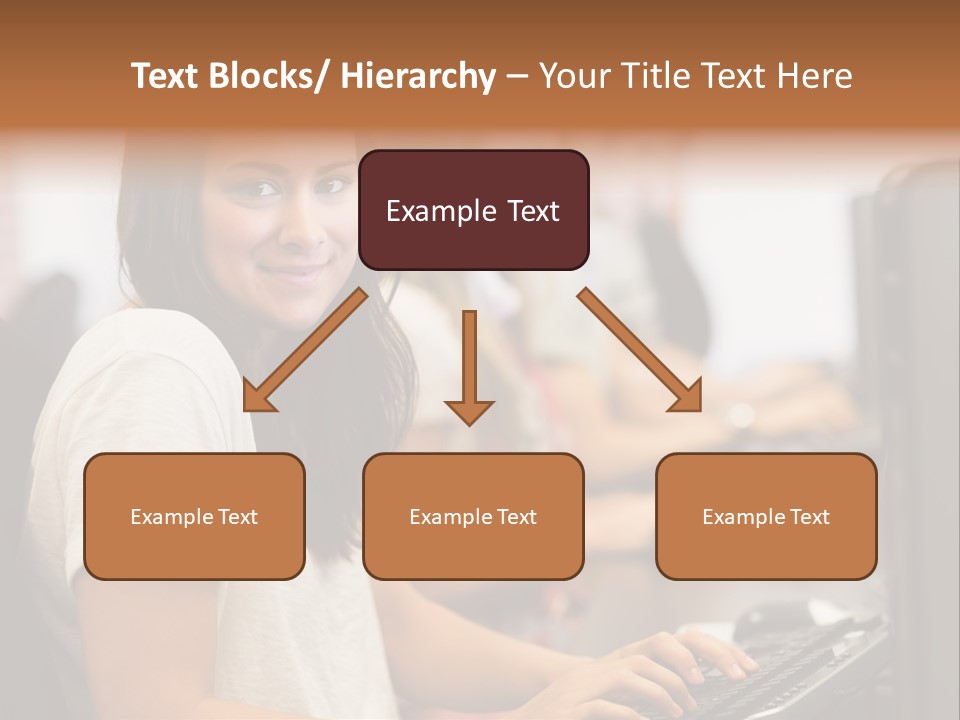 Male Notebook Desk PowerPoint Template