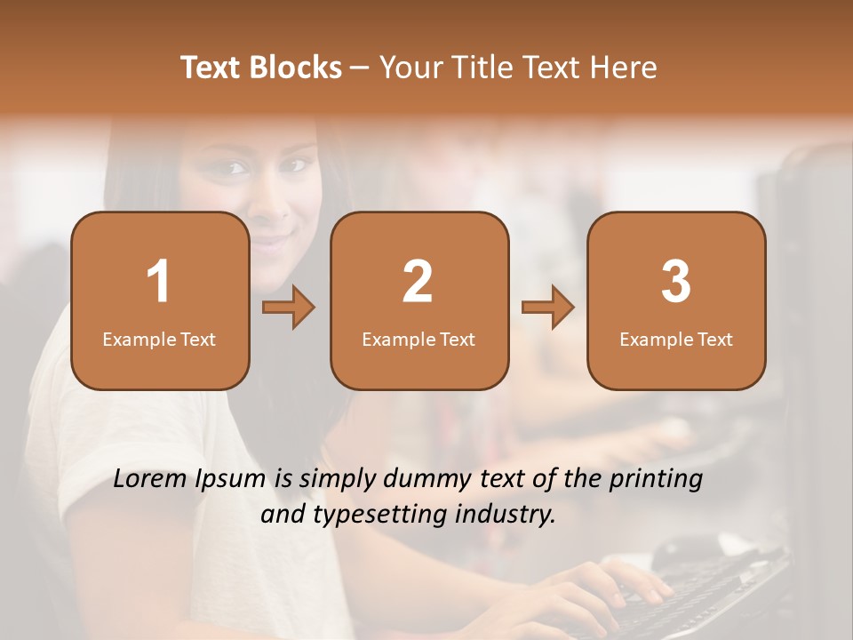 Male Notebook Desk PowerPoint Template