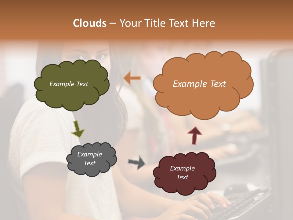 Male Notebook Desk PowerPoint Template