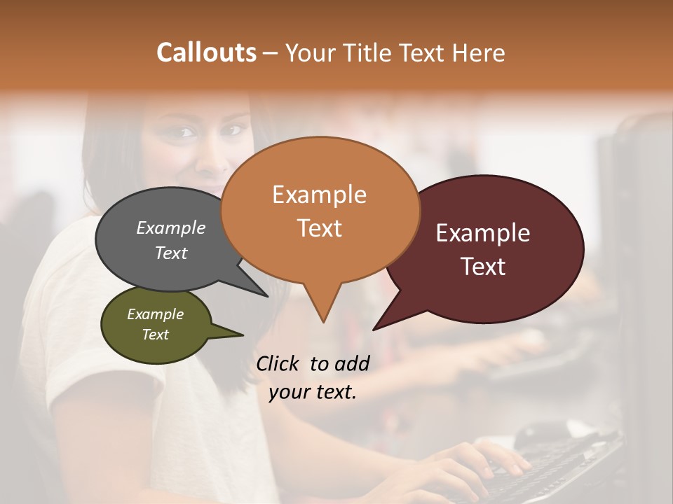 Male Notebook Desk PowerPoint Template