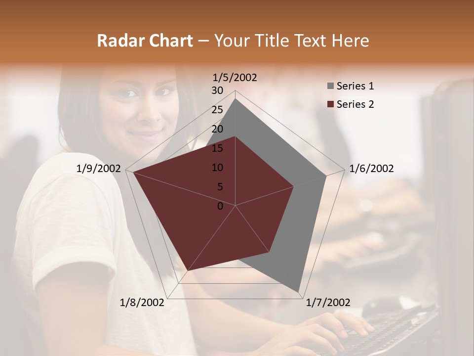 Male Notebook Desk PowerPoint Template
