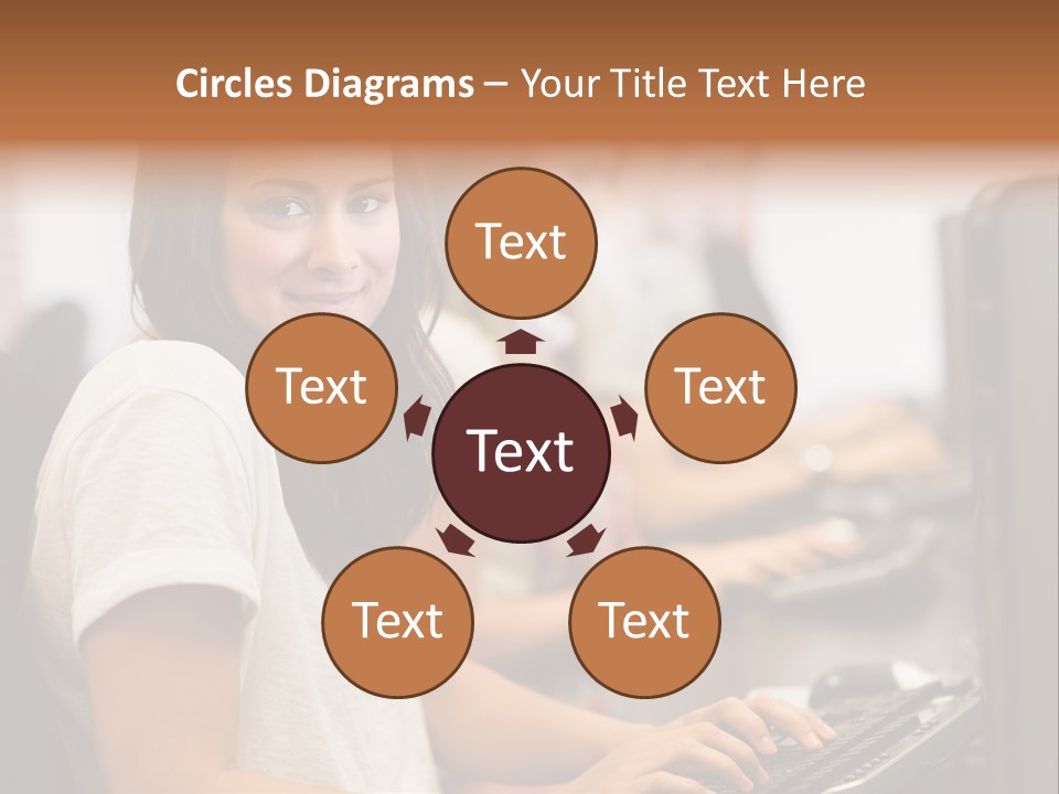 Male Notebook Desk PowerPoint Template