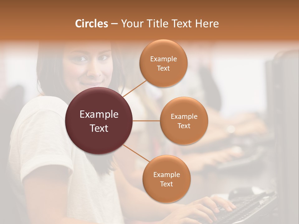 Male Notebook Desk PowerPoint Template