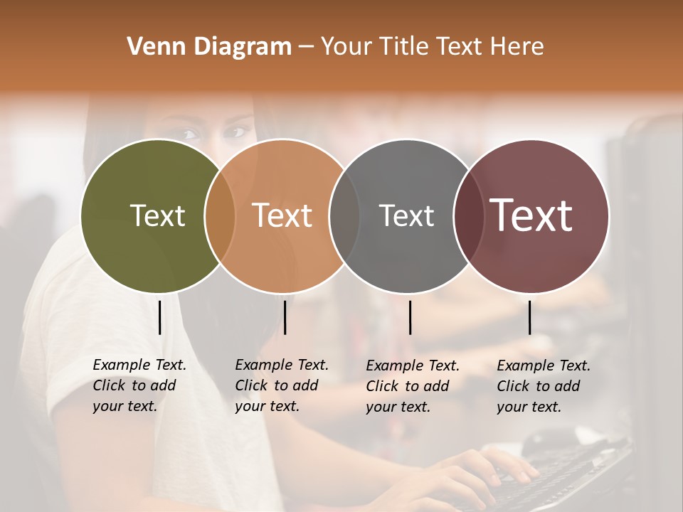 Male Notebook Desk PowerPoint Template