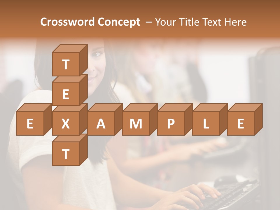 Male Notebook Desk PowerPoint Template