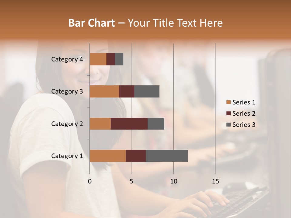 Male Notebook Desk PowerPoint Template