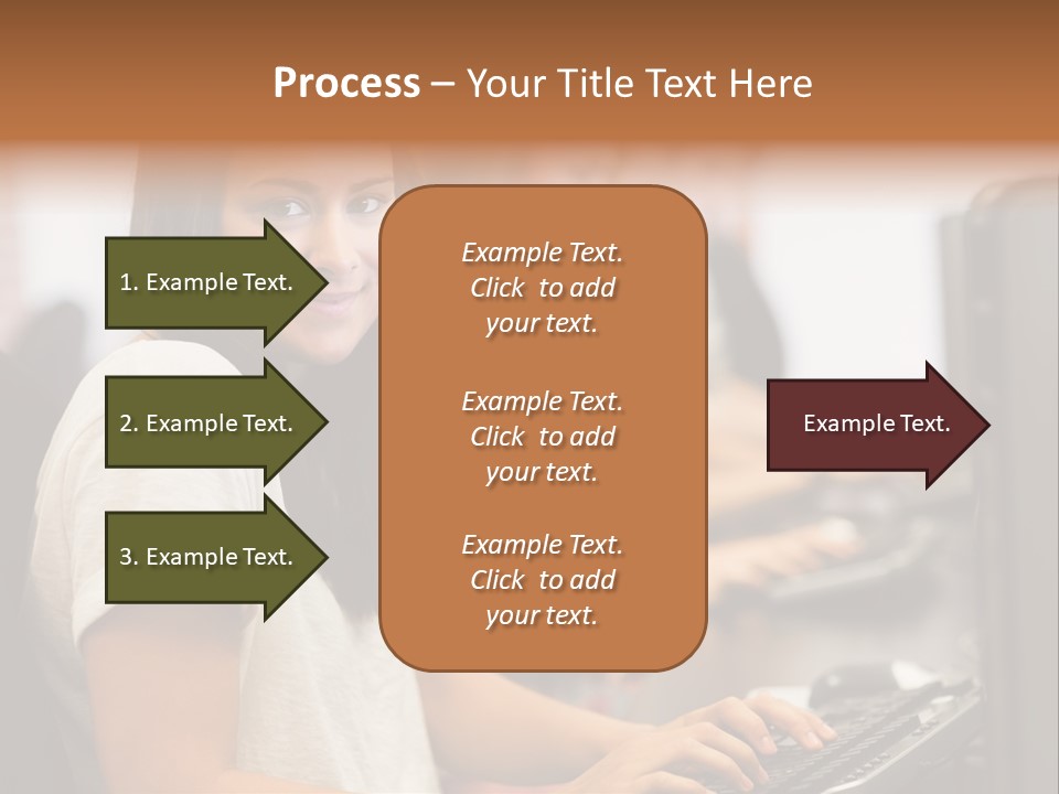 Male Notebook Desk PowerPoint Template