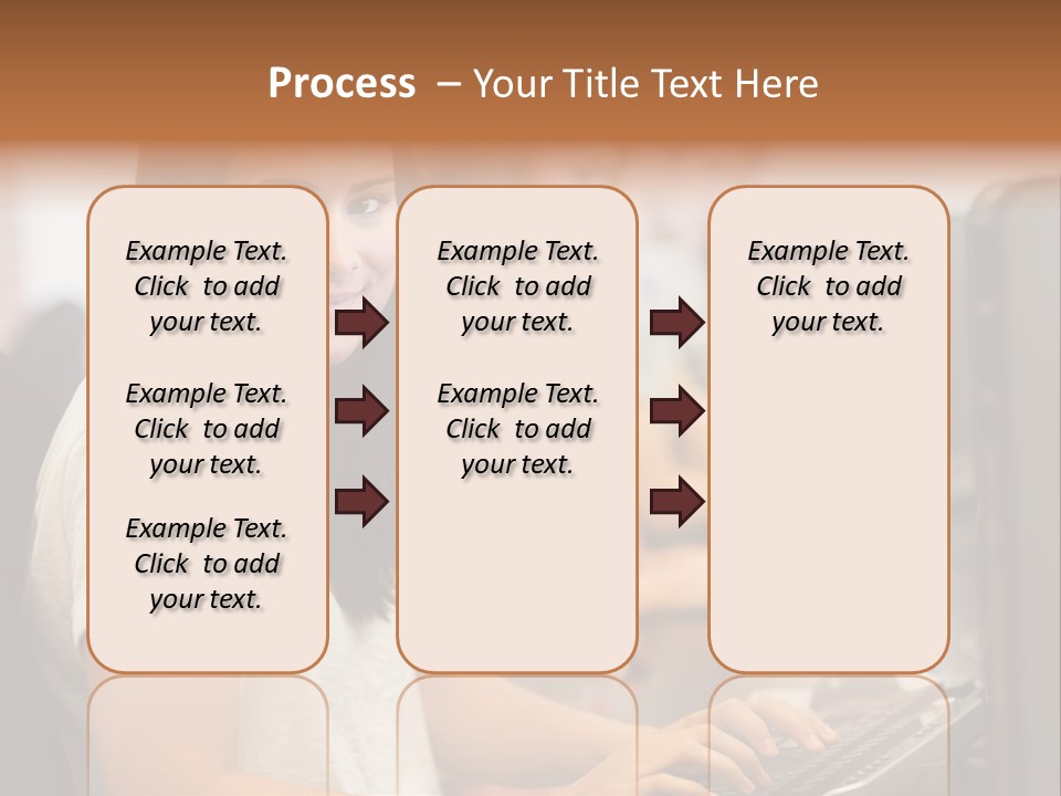 Male Notebook Desk PowerPoint Template