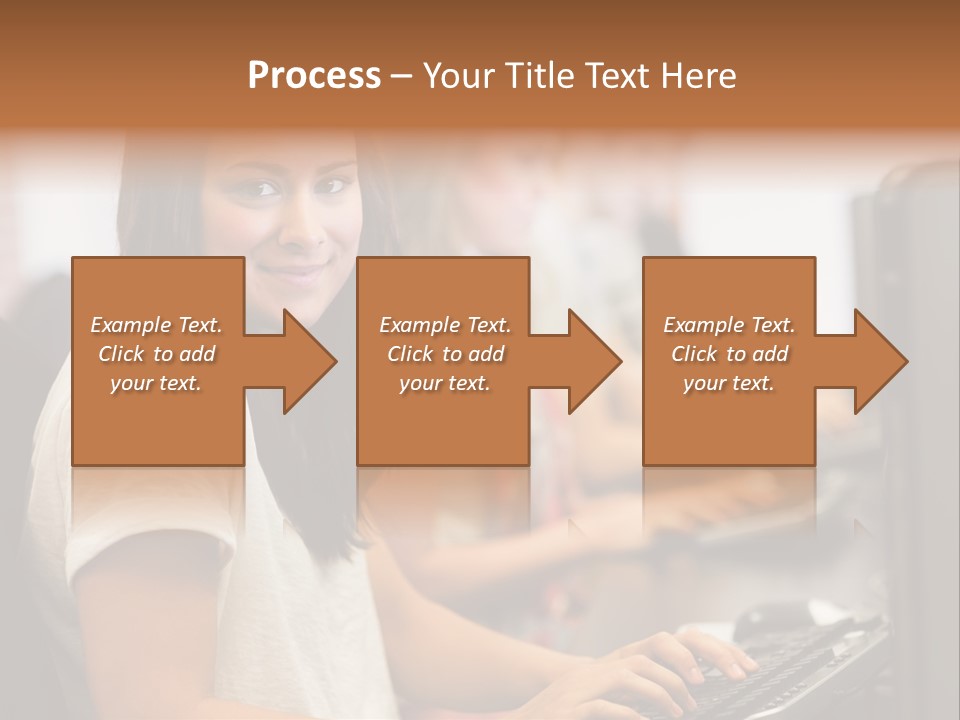 Male Notebook Desk PowerPoint Template