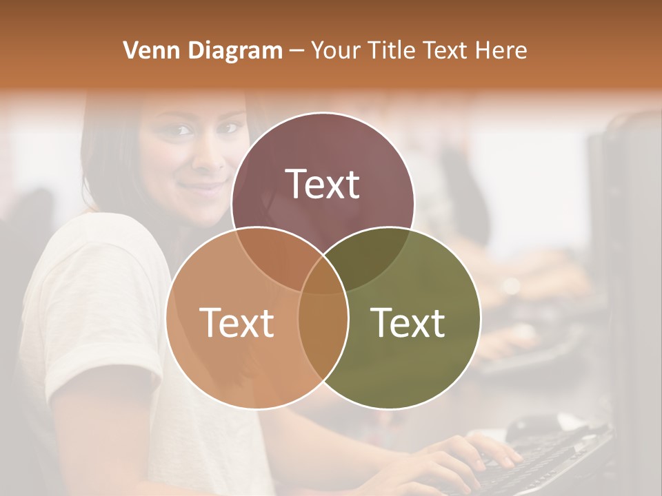 Male Notebook Desk PowerPoint Template