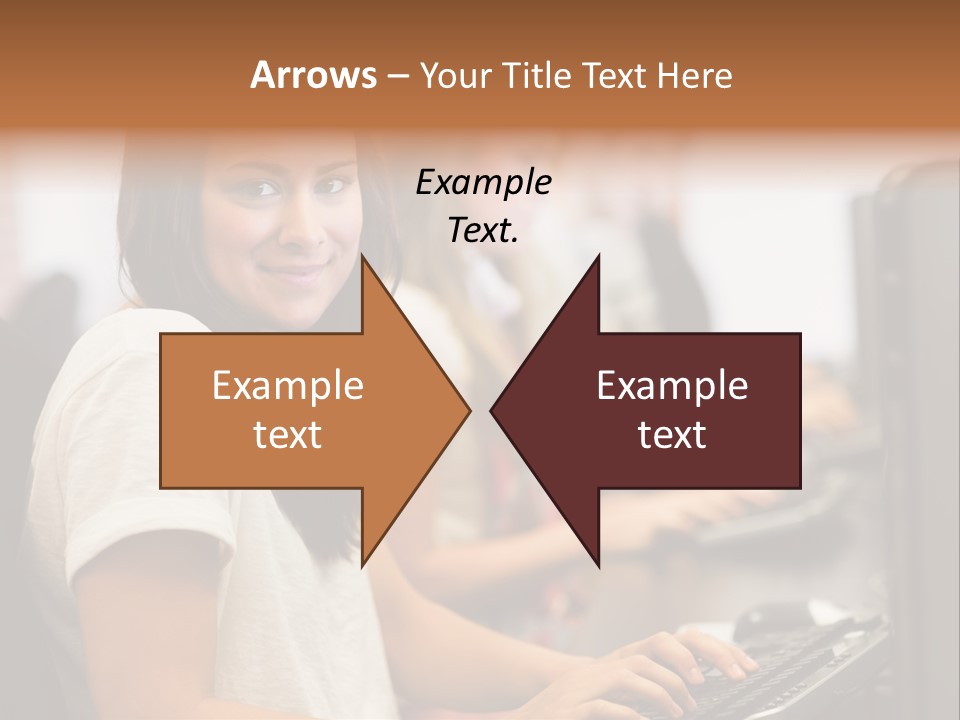Male Notebook Desk PowerPoint Template