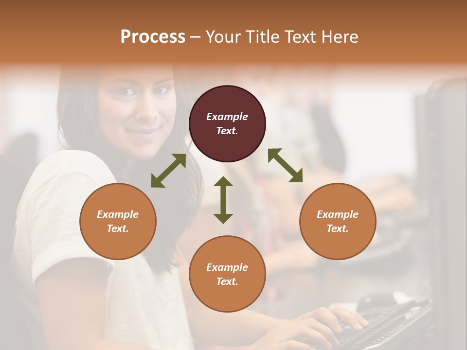 Male Notebook Desk PowerPoint Template
