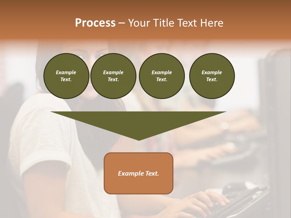 Male Notebook Desk PowerPoint Template