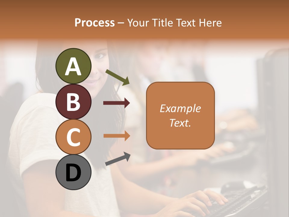 Male Notebook Desk PowerPoint Template