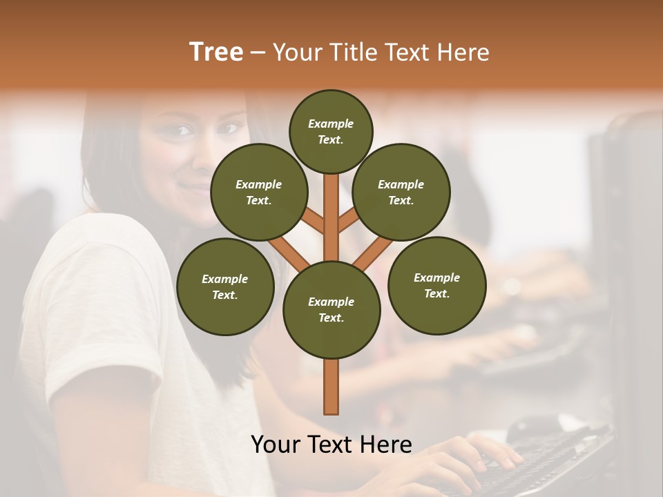 Male Notebook Desk PowerPoint Template