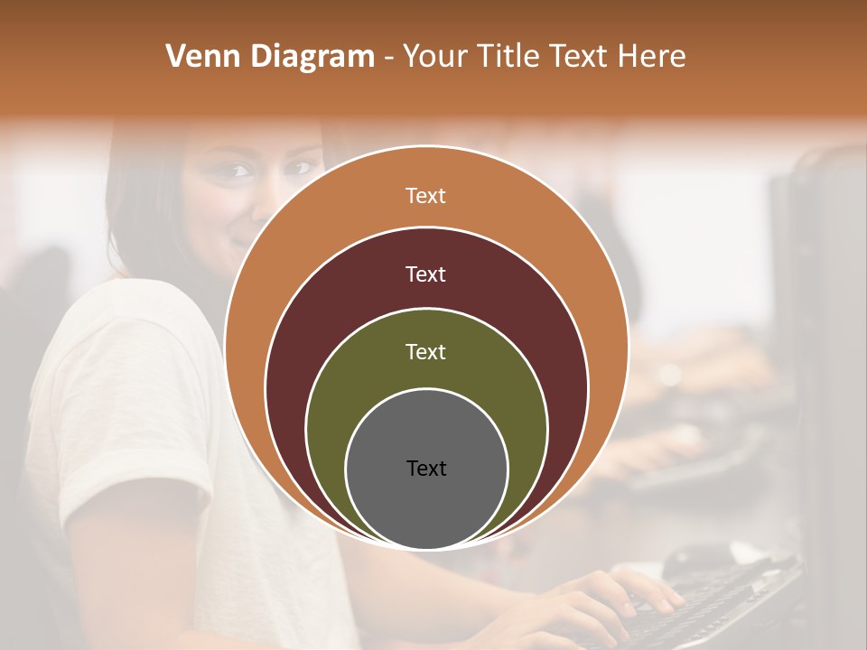 Male Notebook Desk PowerPoint Template