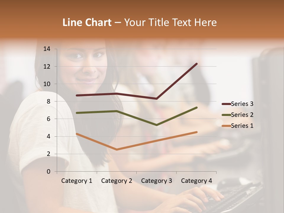 Male Notebook Desk PowerPoint Template